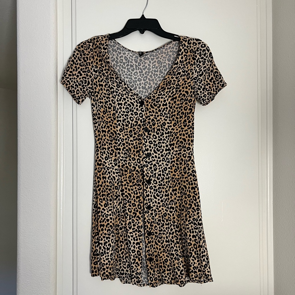 Mini dress, leopard print